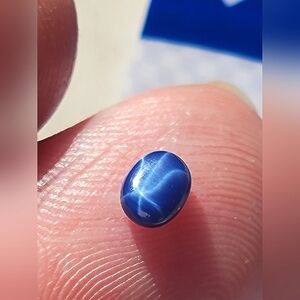 6 Star Cabachon Flatback Oval .60ctw Natural GGL Certified Loose Gemstone